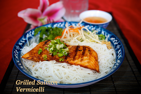 Grilled Salmon Vermicelli